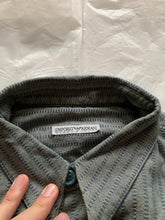 Load image into Gallery viewer, 2000s Armani Faded Blue Woven Pattern Shirt - Size L