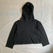 Load image into Gallery viewer, 1980s Yohji Yamamoto Crop Pullover Hoodie - Size M