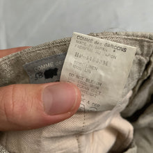 Load image into Gallery viewer, 1980s CDGH Linen Trousers with Bleach Dyed Hems - Size S