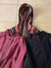 Load image into Gallery viewer, 1990s Armani Iridescent Magenta Linen Bomber with Cuff Detailing - Size S