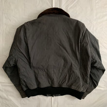 Load image into Gallery viewer, 1990s Armani Washed B-15 Bomber Jacket with Removable Fur Collar and Articulated Shoulder Gusset - Size XL