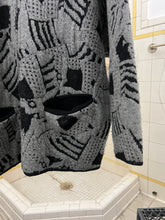 Load image into Gallery viewer, 1980s Marithe Francois Girbaud x Maillaparty Zippered Intarsia Knit Sweater - Size M