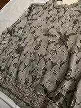 Load image into Gallery viewer, ss1986 Issey Miyake Embossed Dinosaur Graphic Sweater - Size M