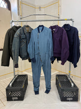 Load image into Gallery viewer, 1980s Katharine Hamnett Aqua Blue Silk Flight Suit - Size OS