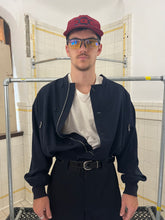 Load image into Gallery viewer, 1990s Katharine Hamnett Wide Bomber with Articulated Ribbed Cuffs in Navy - Size L