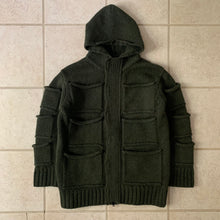 Load image into Gallery viewer, 1990s Ryuichiro Shimazaki Multi-Pocket Wool Hooded Sweater - Size M