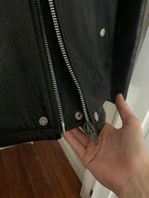 Load image into Gallery viewer, 1990 CDGH Cropped Black Leather Bomber Jacket - Size OS