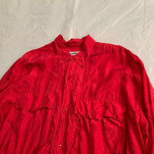 Load image into Gallery viewer, 1980s Katharine Hamnett Burnt Red Silk Big Pocket Shirt - Size OS