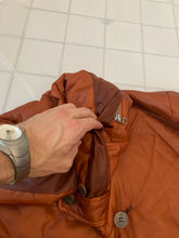 Load image into Gallery viewer, aw1994 Issey Miyake Translucent Burnt Orange Oversize Long Coat with Packable Hood - Size L