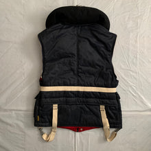 Load image into Gallery viewer, 1990s Armani Navy Pillow Neck Bondage Jacket with Removable Sleeves - Size L