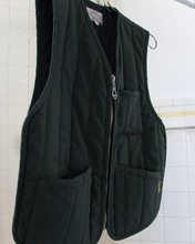 Load image into Gallery viewer, 1990s Armani Padded Forest Green Vest - Size M