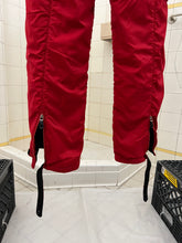Load image into Gallery viewer, 2000s Armani Red Futuristic Padded Nylon Pants - Size M