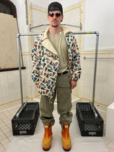 Load image into Gallery viewer, 1990s Armani Collegiate Flag Asymmetric Zip Hooded Anorak - Size L