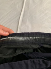 Load image into Gallery viewer, 2000s Samsonite Active Wear Black Workpants with Buckle Belt by Neil Barrett - Size L