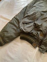 Load image into Gallery viewer, 1990s Armani Olive Nylon Bomber Jacket with Removable Hood - Size S