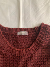 Load image into Gallery viewer, 1980s CDGH Maroon Heavy Cotton Knitted Sweater - Size M