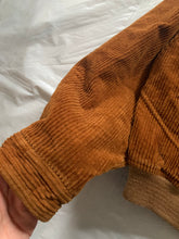 Load image into Gallery viewer, 1990s Armani Burnt Orange Corduroy B-15 Bomber Jacket with Removable Fur Collar and Articulated Shoulder Gusset - Size XL