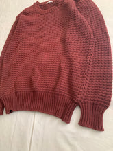 Load image into Gallery viewer, 1980s CDGH Maroon Heavy Cotton Knitted Sweater - Size M