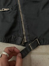 Load image into Gallery viewer, 1990s Armani Faded Grey Cotton Biker Jacket - Size M