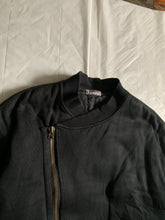 Load image into Gallery viewer, 1980s Issey Miyake Dual Backzip Heavy Cotton Bomber Jacket with Asymmetric Closure - Size XL