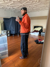 Load image into Gallery viewer, 1990s Armani Cropped Quilted Chevron Iridescent Orange Bomber Jacket - Size L