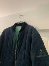 Load image into Gallery viewer, 1990s Armani Cropped Quilted Denim Bomber Jacket - Size L