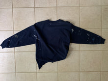 Load image into Gallery viewer, ss2021 Per Gotesson Slashed Vintage Paint Splattered Crewneck with Vintage Jewelry - Size S/M