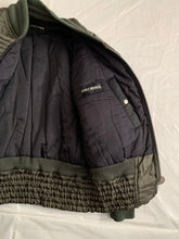 Load image into Gallery viewer, aw1992 Issey Miyake Forest Green Articulated Paneled Cropped Nylon Bomber - Size L