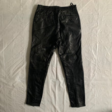 Load image into Gallery viewer, aw1996 Issey Miyake Black Sheep Leather Moto Biker Pants - Size L
