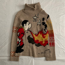 Load image into Gallery viewer, 2010s Yohji Yamamoto x Cyborg 009 Intarsia Turtleneck - Size M