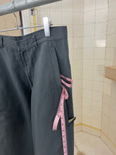 Load image into Gallery viewer, 2000s Mandarina Duck Faded Aqua Green Double Stacked Side Seam Pocket Trousers - Size M