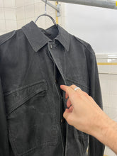 Load image into Gallery viewer, 1980s Armani Cropped Waxed Linen Military Blouson - Size S