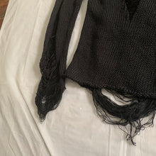 Load image into Gallery viewer, 1990s Yohji Yamamoto Destroyed Black Knitted Sweater - Size M