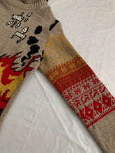 Load image into Gallery viewer, 2010s Yohji Yamamoto x Cyborg 009 Intarsia Turtleneck - Size M