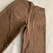 Load image into Gallery viewer, 1980s Katharine Hamnett Brown Cotton Military Trousers with Zipper Hems - Size M