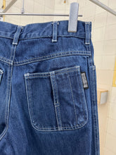 Load image into Gallery viewer, 2000s Samsonite ‘Travel Wear’ Denim with Hem Cuff Snap Detail - Size XS