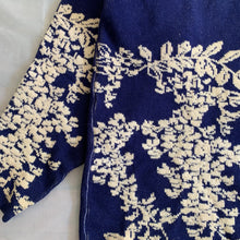 Load image into Gallery viewer, aw1986 Yohji Yamamoto Blue Olive Leaves Turtleneck - Size M