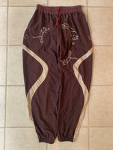 Load image into Gallery viewer, aw2019 Bernhard Willhelm Embroidered Maroon Track Pants - Size M