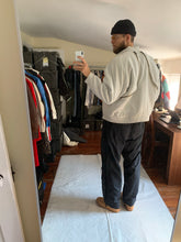 Load image into Gallery viewer, 1980s Issey Miyake White Dual Backzip Heavy Cotton Bomber Jacket with Asymmetric Closure - Size XL