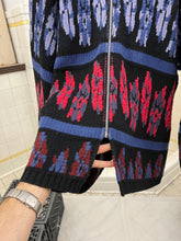 Load image into Gallery viewer, 1980s Marithe Francois Girbaud x Maillaparty Zippered Intarsia Sweater - Size L