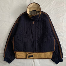 Load image into Gallery viewer, 1990s Armani Quilted B-3 Jacket with Sherpa Lined Collar and Extended Hem - Size XL