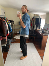 Load image into Gallery viewer, ss1996 Issey Miyake Blue Dyed Striped Shirt - Size XL