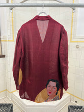 Load image into Gallery viewer, ss2002 Yohji Yamamoto Maroon Silk Gauze Saeko Jacket - Size L