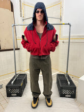 Load image into Gallery viewer, 1980s Armani Rib Knit Bomber with Removable Sleeves and Backzip Hood - Size M