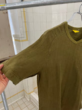 Load image into Gallery viewer, 2000s Mandarina Duck Khaki Green Reversible Linen Chest Pocket Shirt - Size M