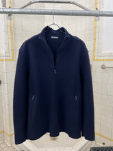 Load image into Gallery viewer, Late 1990s Mandarina Duck Raw Cut Boiled Wool Quarter Zip Pullover - Size M
