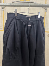 Load image into Gallery viewer, 1980s Marithe Francois Girbaud Black Paneled Trousers with Adjustable Synch Hem Detail - Size L