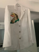 Load image into Gallery viewer, ss1998 Issey Miyake Mesh Blazer with Tiger Sequins - Size S