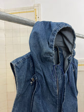 Load image into Gallery viewer, 1980s Marithe Francois Girbaud x Complements Denim Hooded Life Preserver Vest - Size M