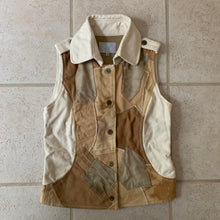 Load image into Gallery viewer, 1990s Ron Orb Cotton Canvas Patchwork Vest - Size S